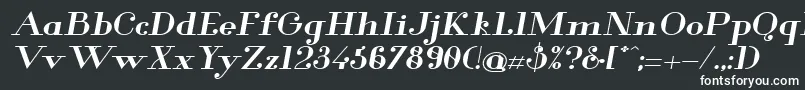 GlamorBoldExtendedItalic Font – White Fonts
