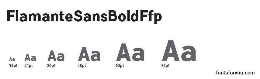 FlamanteSansBoldFfp Font Sizes