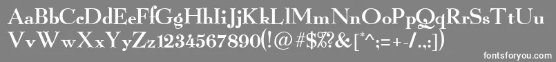 GrailLight Font – White Fonts on Gray Background