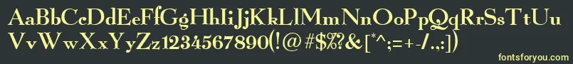 GrailLight Font – Yellow Fonts on Black Background
