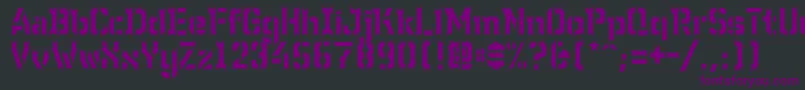 WcWunderbachWimpern Font – Purple Fonts on Black Background