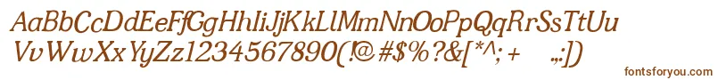 Jfshill.Italic Font – Brown Fonts on White Background