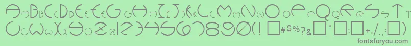 RobinetRegular Font – Gray Fonts on Green Background