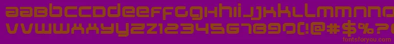 Stareagleexpandbold-fontti – ruskeat fontit violetilla taustalla