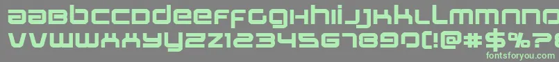 Stareagleexpandbold Font – Green Fonts on Gray Background