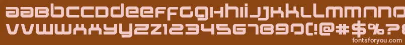 Шрифт Stareagleexpandbold – розовые шрифты на коричневом фоне