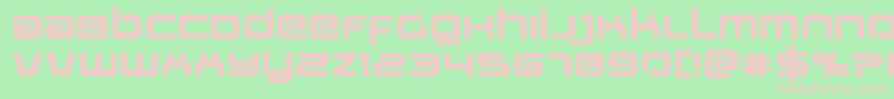 Stareagleexpandbold Font – Pink Fonts on Green Background