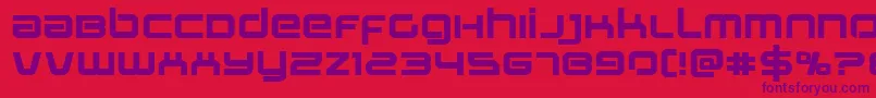 Police Stareagleexpandbold – polices violettes sur fond rouge