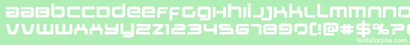 フォントStareagleexpandbold – 緑の背景に白い文字