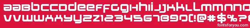 Stareagleexpandbold Font – White Fonts on Red Background