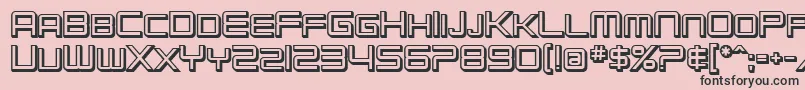 SfChromium24ScBold Font – Black Fonts on Pink Background