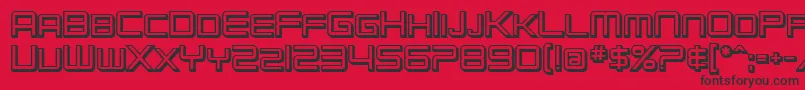 SfChromium24ScBold Font – Black Fonts on Red Background