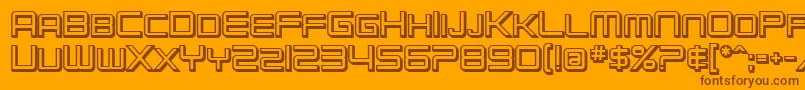 SfChromium24ScBold Font – Brown Fonts on Orange Background
