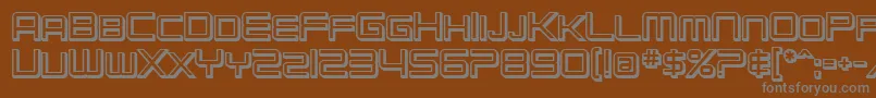 SfChromium24ScBold Font – Gray Fonts on Brown Background