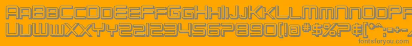 SfChromium24ScBold Font – Gray Fonts on Orange Background