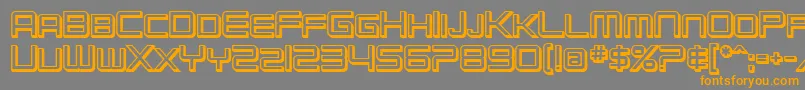SfChromium24ScBold Font – Orange Fonts on Gray Background