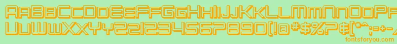 SfChromium24ScBold Font – Orange Fonts on Green Background