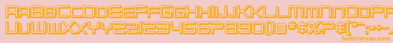 SfChromium24ScBold Font – Orange Fonts on Pink Background