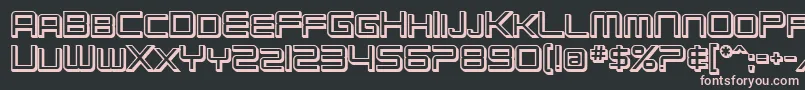 SfChromium24ScBold Font – Pink Fonts on Black Background