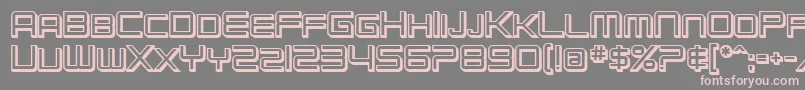 SfChromium24ScBold Font – Pink Fonts on Gray Background