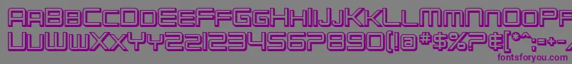 SfChromium24ScBold Font – Purple Fonts on Gray Background