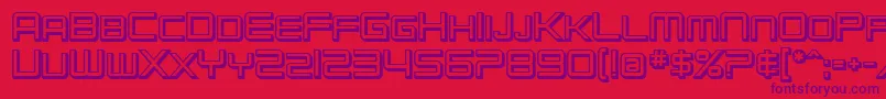 SfChromium24ScBold Font – Purple Fonts on Red Background
