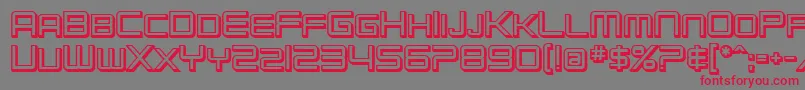 SfChromium24ScBold Font – Red Fonts on Gray Background