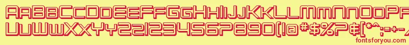 SfChromium24ScBold Font – Red Fonts on Yellow Background