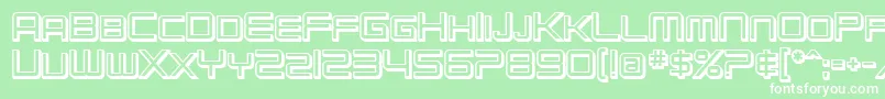 SfChromium24ScBold Font – White Fonts on Green Background