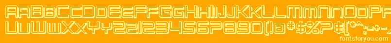 SfChromium24ScBold Font – Yellow Fonts on Orange Background