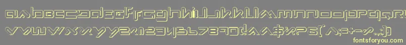 XephyrShadow Font – Yellow Fonts on Gray Background