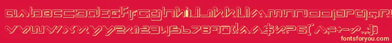 XephyrShadow Font – Yellow Fonts on Red Background