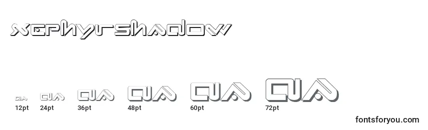 XephyrShadow Font Sizes