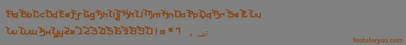 MilkShakeFraise Font – Brown Fonts on Gray Background