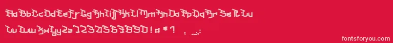 MilkShakeFraise Font – Pink Fonts on Red Background