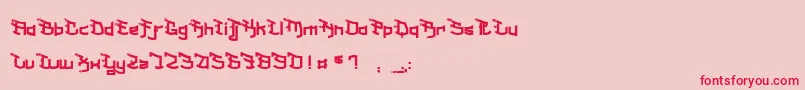 MilkShakeFraise Font – Red Fonts on Pink Background