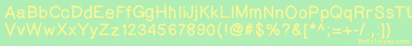 fuente Fingerlinger – Fuentes Amarillas Sobre Fondo Verde