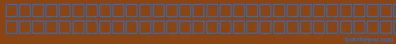 LakeRegular Font – Blue Fonts on Brown Background