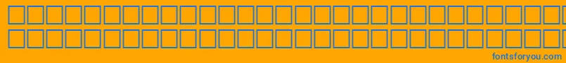 LakeRegular Font – Blue Fonts on Orange Background