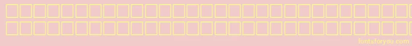 LakeRegular Font – Yellow Fonts on Pink Background
