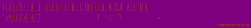 CarsonSans Font – Brown Fonts on Purple Background