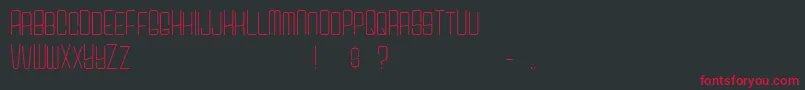 CarsonSans Font – Red Fonts on Black Background