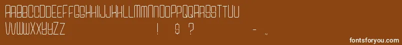 Lisätietoja CarsonSans-fontista CarsonSans-fontti – valkoiset fontit ruskealla taustalla