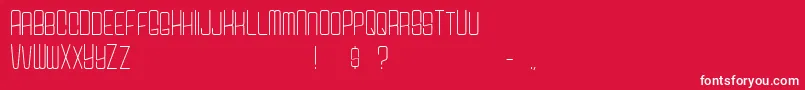 CarsonSans Font – White Fonts on Red Background