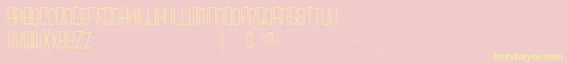 CarsonSans Font – Yellow Fonts on Pink Background