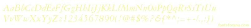 GaramondRepriseSsiItalic Font – Yellow Fonts