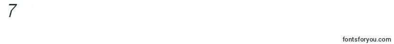 フォントCertifieditalic – フォント数字7