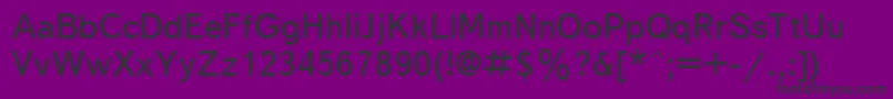 Txb-Schriftart – Schwarze Schriften auf violettem Hintergrund