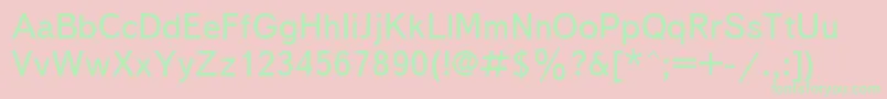 Txb Font – Green Fonts on Pink Background