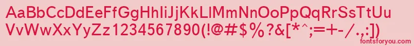 Txb Font – Red Fonts on Pink Background